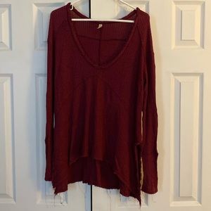 Free People Thermal Waffle Knit